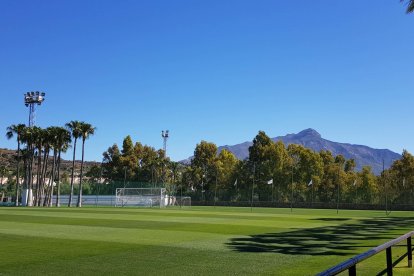 El terreno de juego está en buenas condiciones.