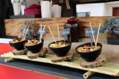 Algunos de los platos que se podían degustar.