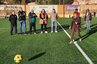 El saque de honor por Rosa Onieva.