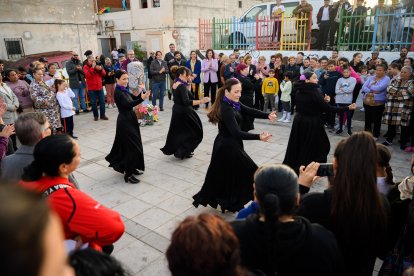 Baile en el homenaje.