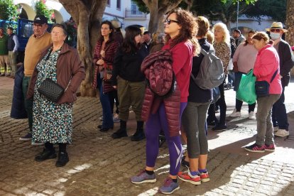 Expectación en la Plaza Vieja.