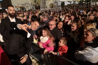 Jesús Vázquez, antes del encendido.