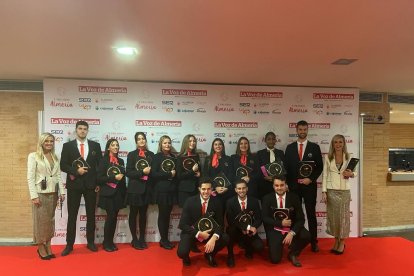 Equipo de Congresur antes de la gala.