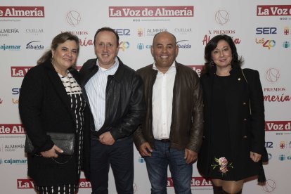 Inmaculada Lara, Manolo Azor (Tractores Azor), José Romera y Paqui Escobar.