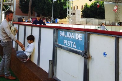 La pista de hielo de la Rambla.