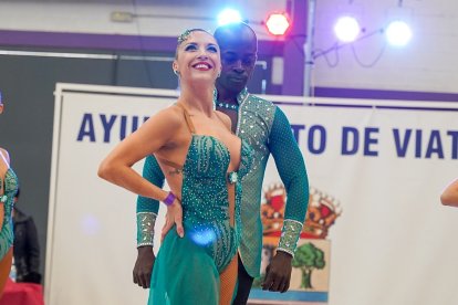 Brillando con todo su esplendor en la pista.