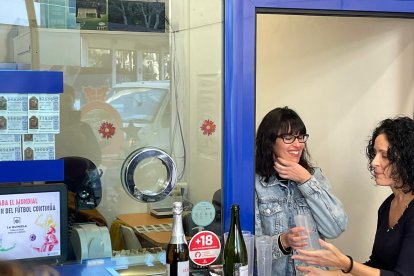 No ha faltado el brindis. 