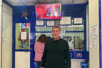 José Martín, gerente de la administración que ha dado El Gordo en Roquetas.