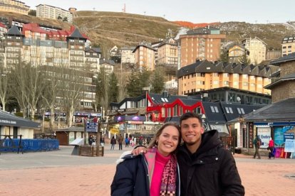 Robertone con su mujer en Sierra Nevada. 