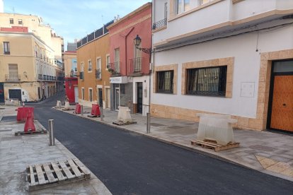 La plaza Masnou, abierta de nuevo al tráfico.