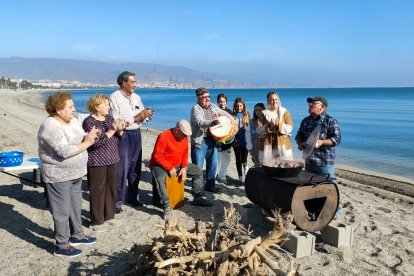 Los primeros villancicos de la mañana.