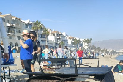 Una original barbacoa.