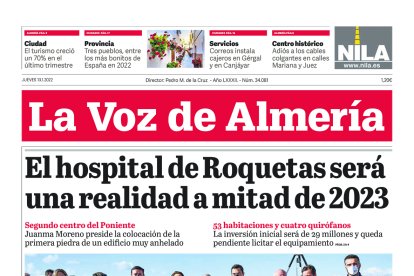 Enero: Se inician las obras del hospital de Roquetas de Mar con la colocación de la primera piedra.