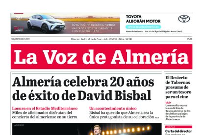 Noviembre: Bisbal celebra veinte años en el escenario con un concierto histórico.