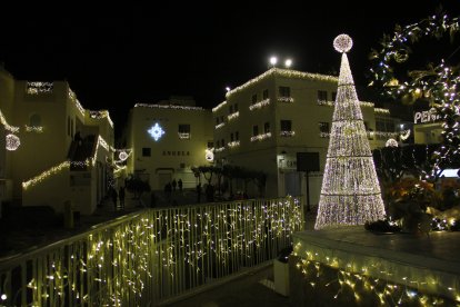 Luces navideñas.