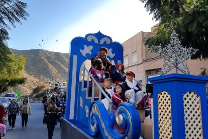 Los Reyes Magos a su paso por Tabernas.