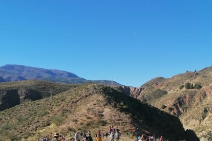 Un centenar de familias participaron en la plantación.