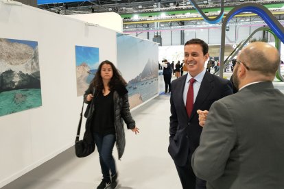 Llegada de Javier Aureliano García, presidente de la Diputación Provincial de Almería.