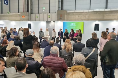 Durante la presentación de los Premios Carmen.