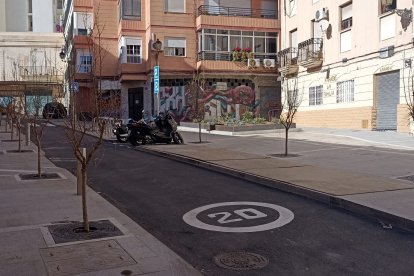 Calle Masnou ya culminada tras las obras realizadas