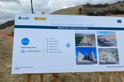 Panel explicativo del tramo.