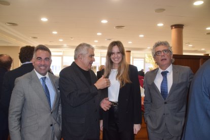 Los abogados Lucas Soria, José Pascual del Pozo, el decano del Colegio de abogados, Juan Luis Aynat y María Pino.