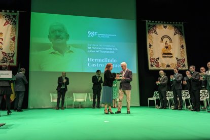 Hermelindo Castro Nogueira ha recibido la Bandera de Andalucía en reconocimiento a la Especial Trayectoria.