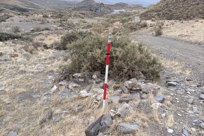 Aquí se puede contemplar la altura del muro