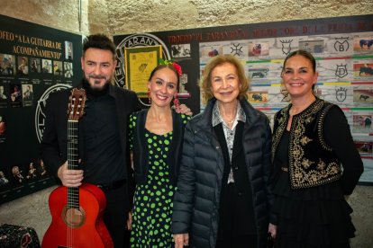 La reina Sofía estuvo en los Aljibes Árabes.