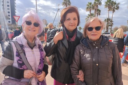 Chelo Mañas, Isabel López y May Pérez.