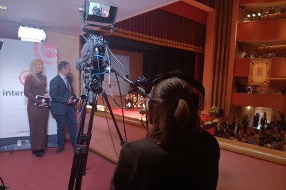 Set de Interalmería TV en el Auditorio.