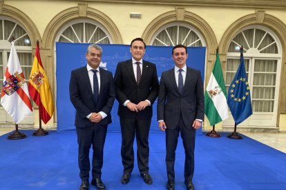 Rector, consejero de Universidad y presidente de la Diputación.