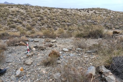 Vista general de la zona en la que se encontraba la estructura