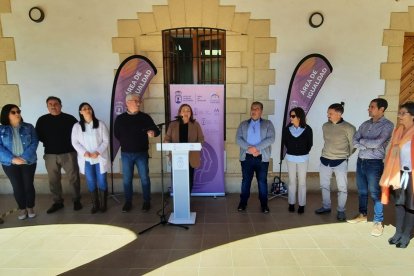 Lectura de manifiesto en Huércal de Almería.