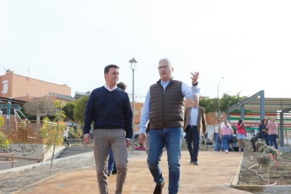 Javier Aureliano García, presidente de la Diputación Provincial, e Ismael Torres, alcalde de Huércal de Almería