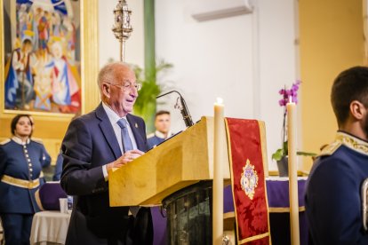 El alcalde de Roquetas de Mar, Gabriel Amat, durante su intervención
