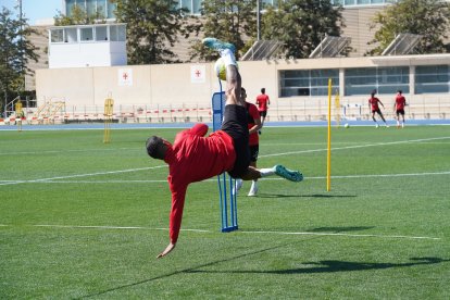Un entrenamiento a tope, aunque la Liga se pare el próximo fin de semana.