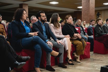Los diputados provinciales Nuria Rodríguez, Álvaro Izquierdo y Carmen Belén López.