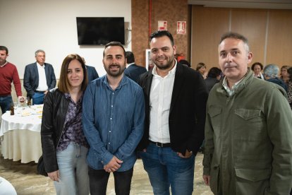 Alicia Piñero, Serafín Funes, Aarón Alcalá y Nicolás.