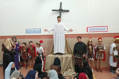 La crucifixión de Jesucristo.