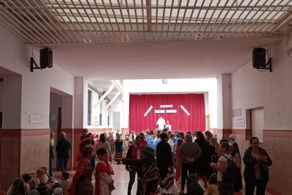 Ambiente en el patio del Milagro.