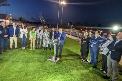 Domingo Fernández, alcalde de Huércal-Overa pronunció unas palabras de agradecimiento a aquellos que han hecho posible esta nueva infraestructura.