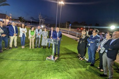 Domingo Fernández, alcalde de Huércal-Overa pronunció unas palabras de agradecimiento a aquellos que han hecho posible esta nueva infraestructura.