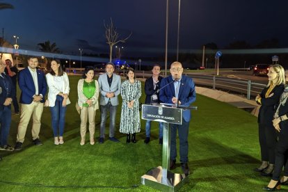 Domingo Fernández, alcalde de Huércal-Overa pronunció unas palabras de agradecimiento a aquellos que han hecho posible esta nueva infraestructura.