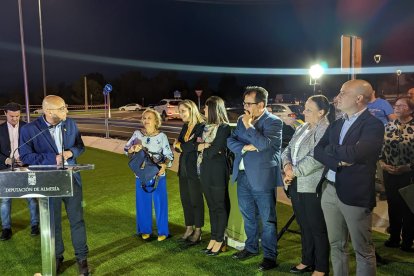 Domingo Fernández, alcalde de Huércal-Overa pronunció unas palabras de agradecimiento a aquellos que han hecho posible esta nueva infraestructura.