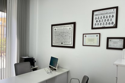 El despacho del doctor Manuel Martín.