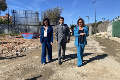 Llegada de las autoridades al acto oficial.