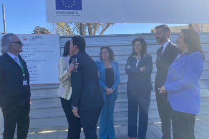 Llegada del presidente de la Diputación.