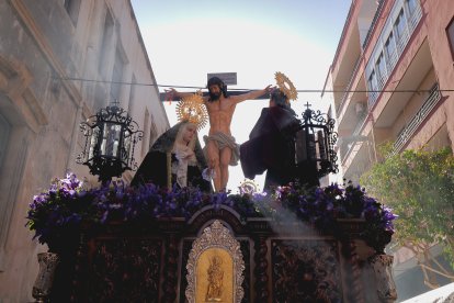 Calvario por las calles de Almería en el Miércoles Santo 2023.