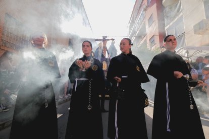 Calvario por las calles de Almería en el Miércoles Santo 2023.